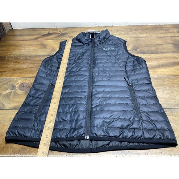 Eddie Bauer Puffer Vest Mens Medium Microlight 650 Goose Down Black NWT - Picture 9 of 12